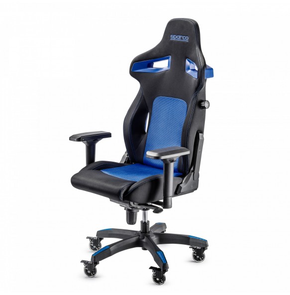SPARCO STINT gaming stol črno - modre barve SPARCO STINT gaming stol črno - modre barve