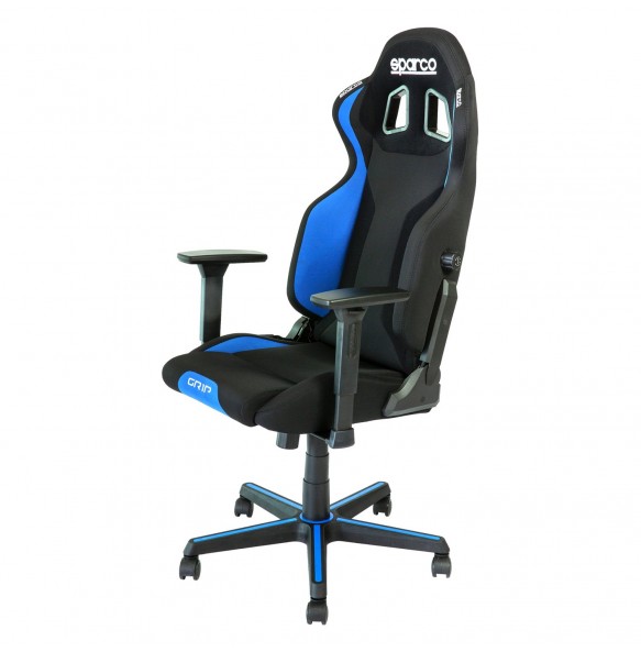 SPARCO GRIP gaming stol črno - modre barve SPARCO GRIP gaming stol črno - modre barve