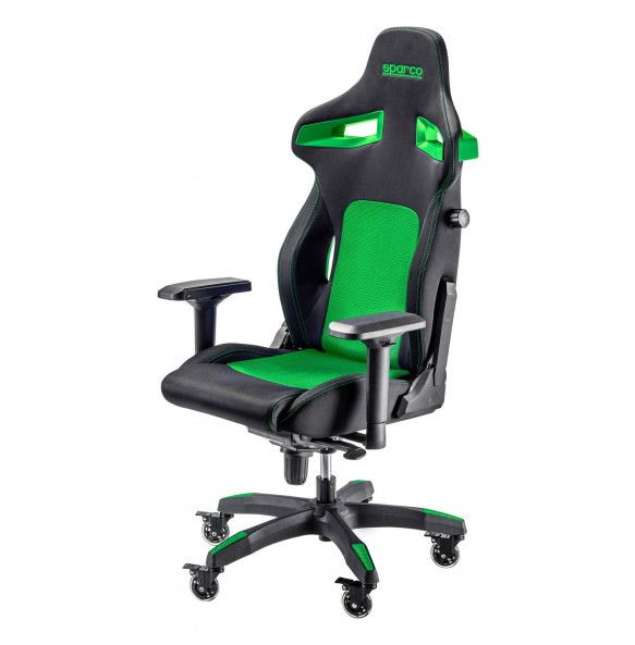 SPARCO STINT gaming stol črno - zelene barve SPARCO STINT gaming stol črno - zelene barve