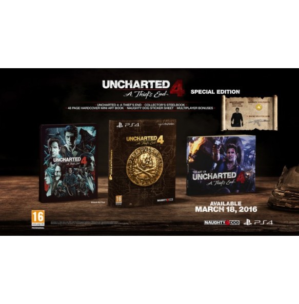 UNCHARTED 4: A THIEF'S END - SPECIAL EDITION PS4 UNCHARTED 4: A THIEF'S END - SPECIAL EDITION PS4