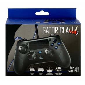 PS4 igralni plošček Gator Claw Wired Controller - Black (PS4)