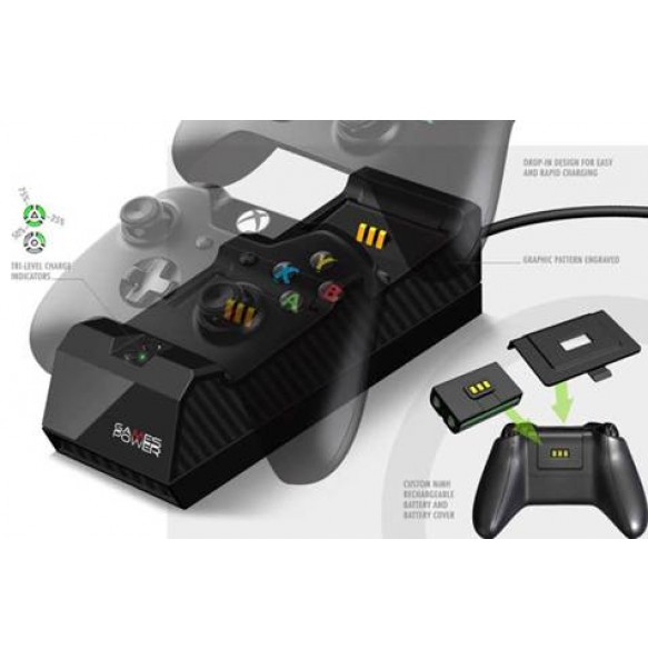 Dual Charge Dock (Game Power) XBox One (Polnilec za Xbox one igralni plošček)