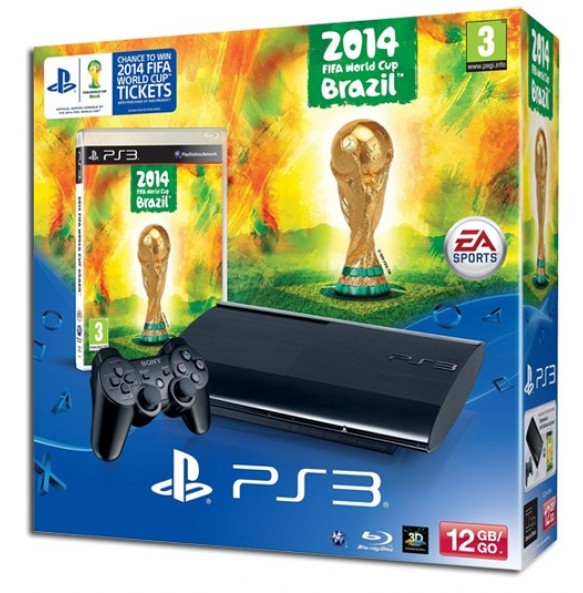PS3 500GB ULTRASLIM SUPERSLIM 2014 FIFA WORLD CUP BRAZIL